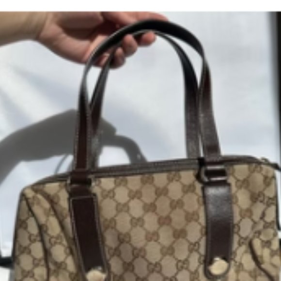 PREOWNED A++ Condition. Practically New Gucci GG Monogram Boston Handbag - Picture 13 of 16